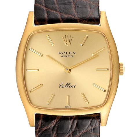 vintage rolex cellini 18k solid gold dress watch|rolex cellini 18k gold watch.